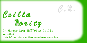 csilla moritz business card